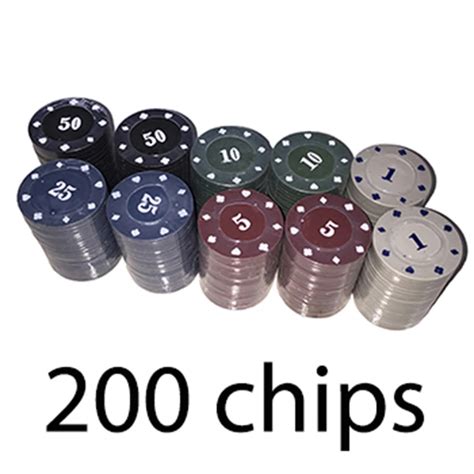200 Poker Chips for sale .